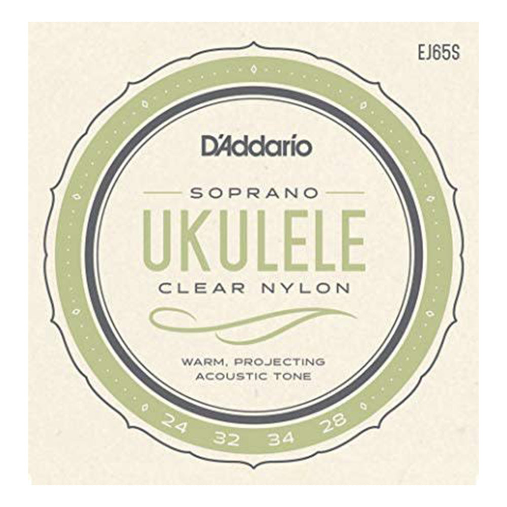 DADDARIO EJ65S SET UKULELE CLEAR NYLON