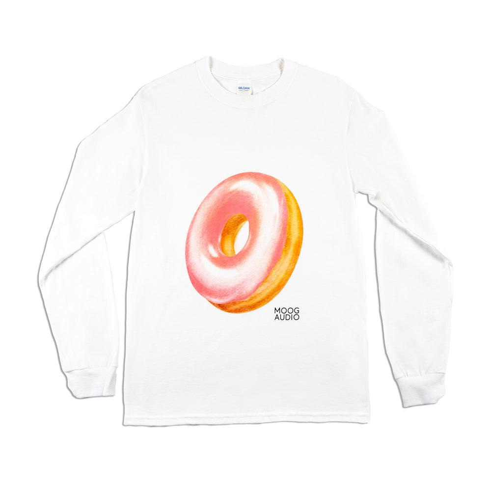 MOOG AUDIO WHITE LONG SLEEVE DONUT MEDIUM
