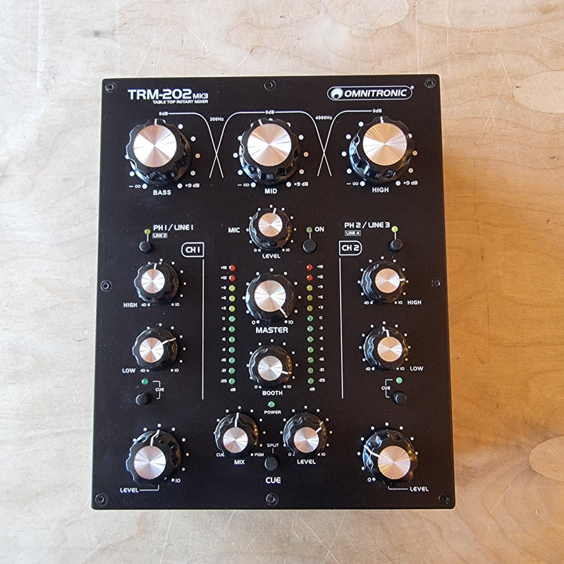 Omnitronic TRM-202 MK3 2-Channel Rotary Mixer