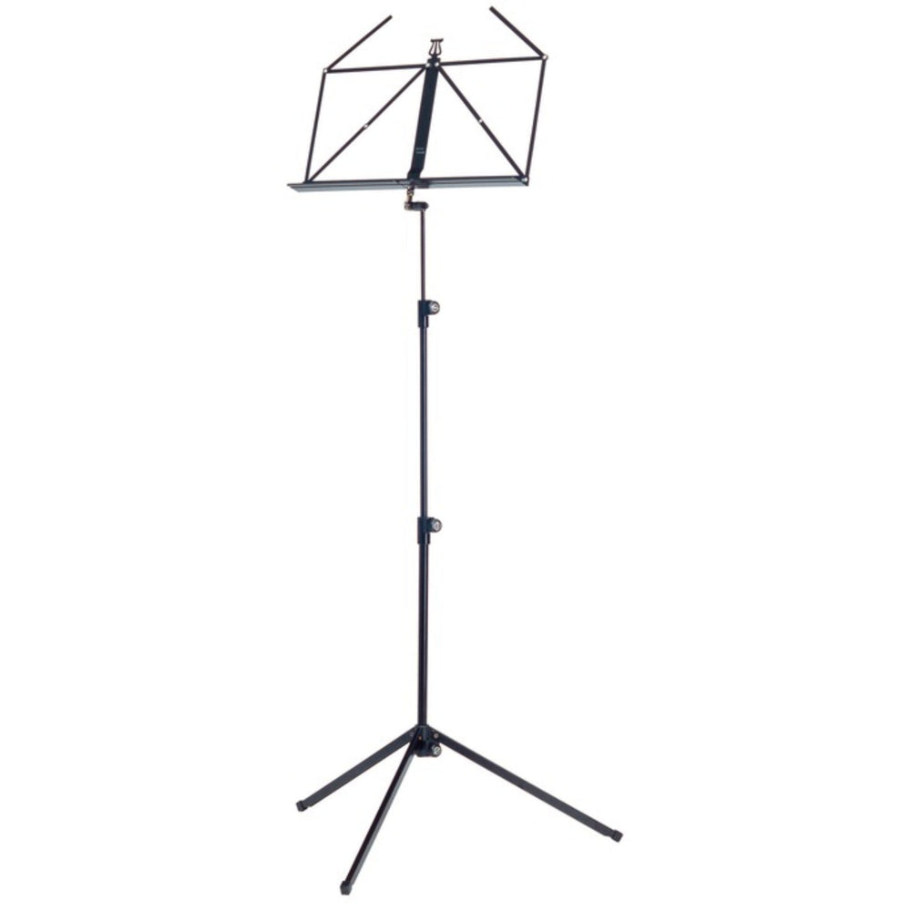 K&M 100/1-Black 3-Piece Folding Music Stand