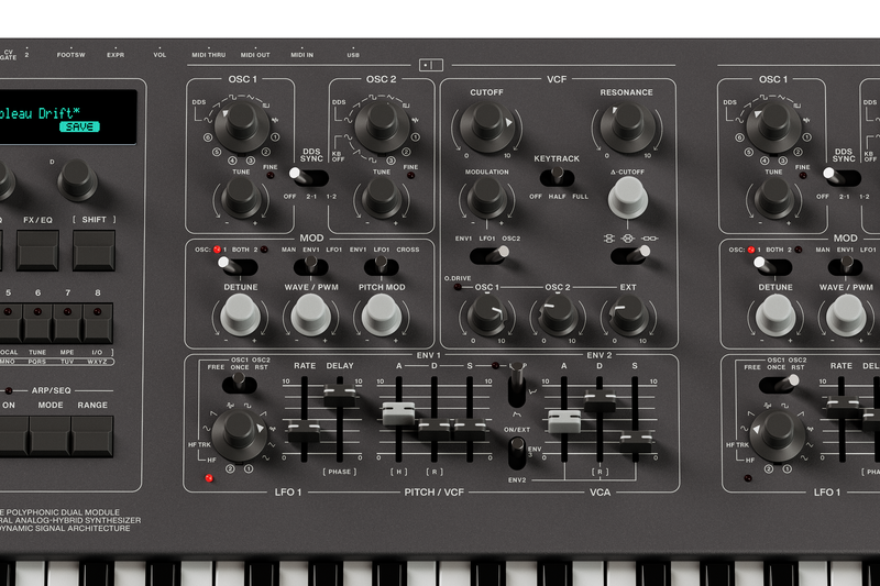 UDO DMNO - 8 Voice Polyphonic Binaural Analog-hybrid Black