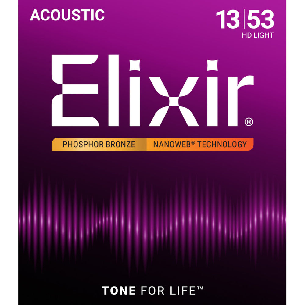 Elixir Acous Phosphor Brze NANOWEB Hd Light 013-053