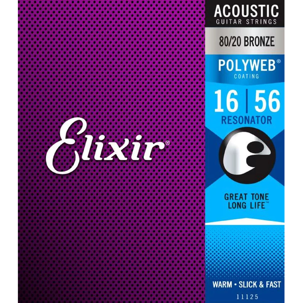 Elixir Acous 80/20 Brze POLYWEB Resonator 016-056