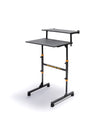 RocknRoller Compact 2-Tier Keyboard Stand w/Shelf Bundle