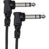Hosa CSS-105RR Balanced Interconnect RA 1/4in TRS To 1/4in