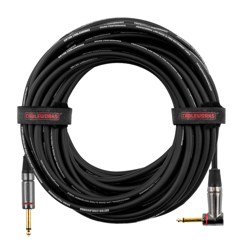 Gator GCWH-INS-10RA Strt To Ra Instrument Cable 10Ft
