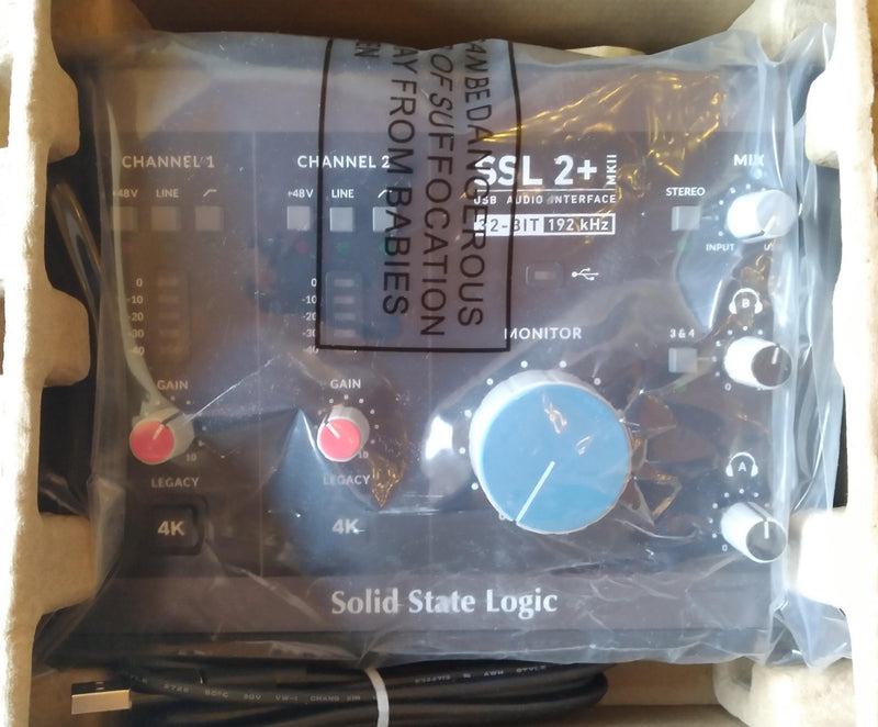 Solid State Logic SSL2+Mk2- 2-In/4-Out USB-C Audio Interface