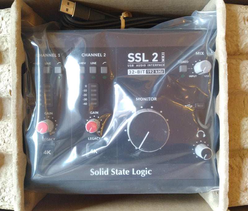 Interface audio USB-C 2 entrées/2 sorties Solid State Logic SSL2Mk2