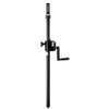 K&M 21340-Black Distance Rod with Hand Crank w/Ring Lock