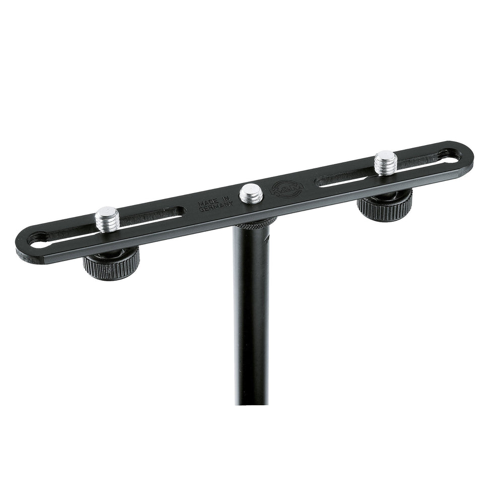 K&M 23550-BLACK MIC BAR ALU ADJUSTABLE 60-172MM