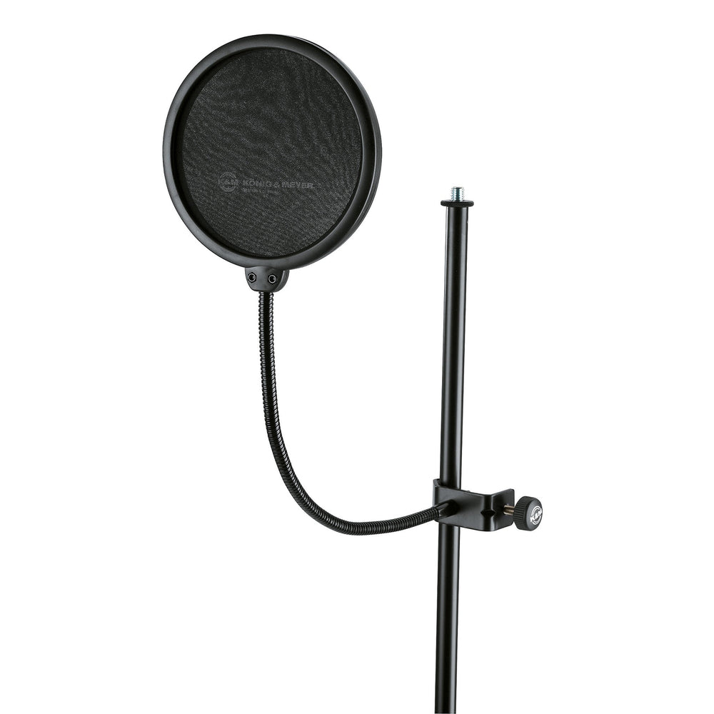 K&M 23956-Black Double Nylon Screen Pop Filter