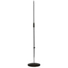 K&M 260/1-Chrome Straight Round Base Mic Stand