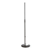 K&M 26045-BLACK STACKABLE MIC STAND with HEAVY ROUND BASE