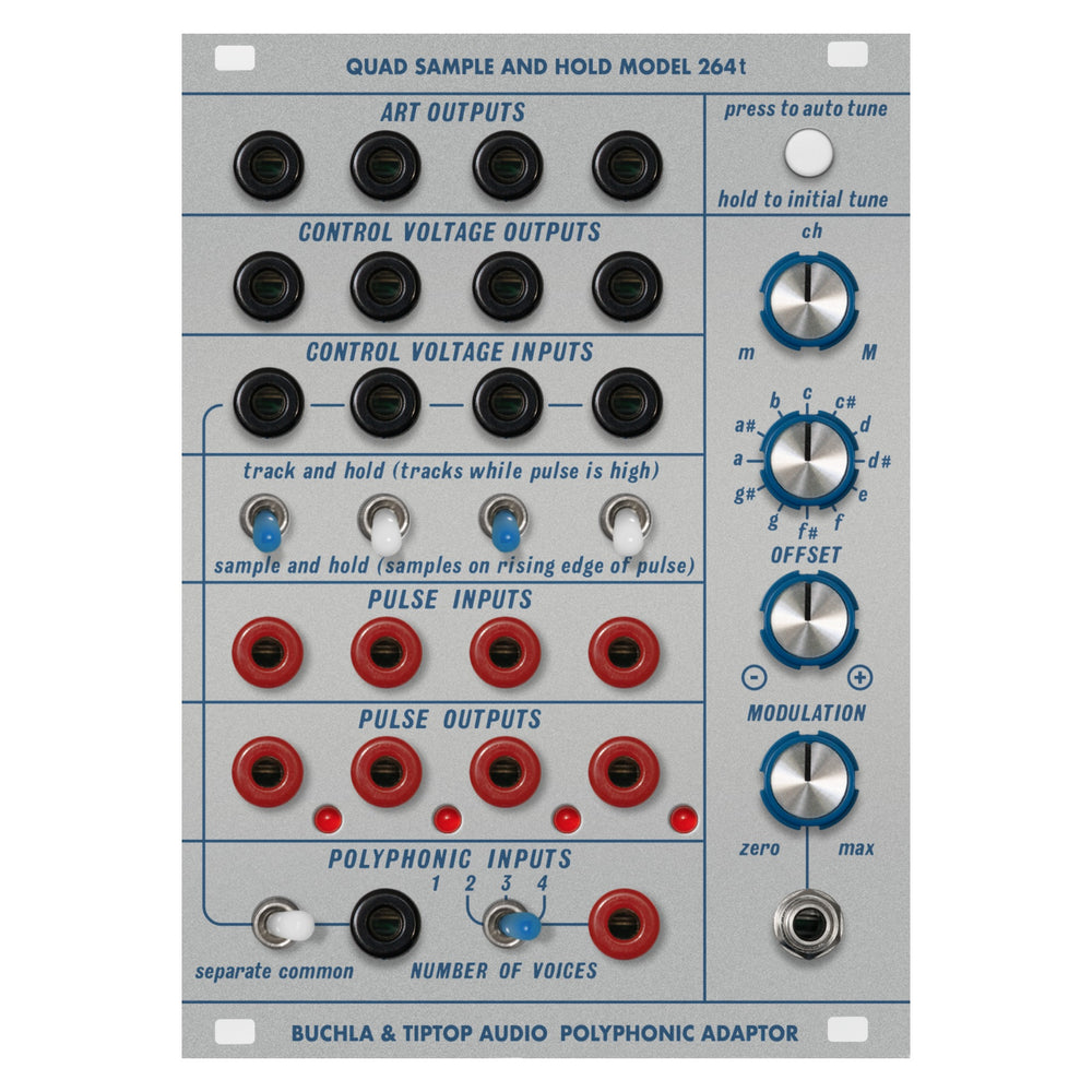 Tiptop Buchla Model  264t Quad Sample & Hold / Poly Adapter