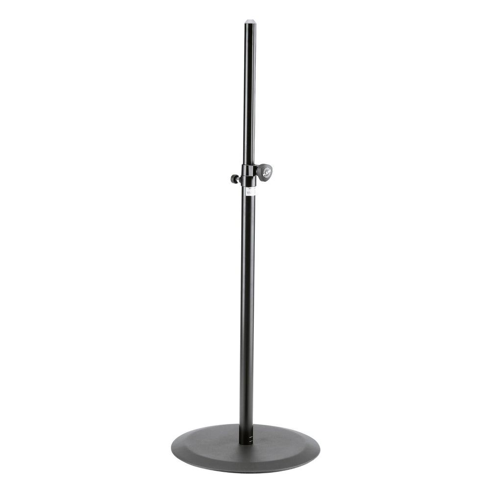 K&M 26735-Black Adjustable Speaker Stand Iron Base Black