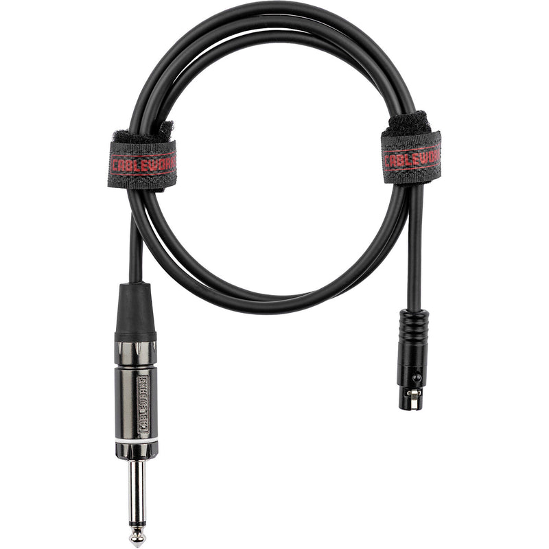 Gator GCWC-TA4F-3 1/4" Strt To Ta4F Instrument Cable 3Ft