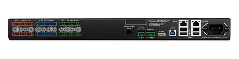 QSC Q-SYS CORE 110f Q-sys Network + Analog I/O Processor