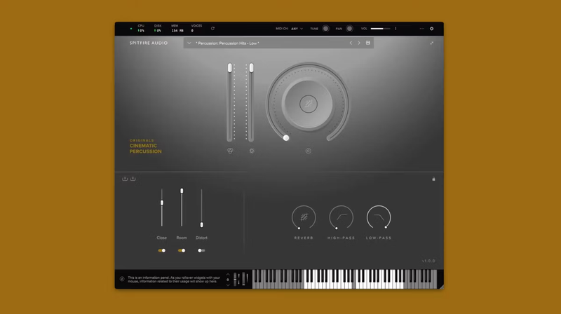 Spitfire Audio Originals Cinematic Percussion