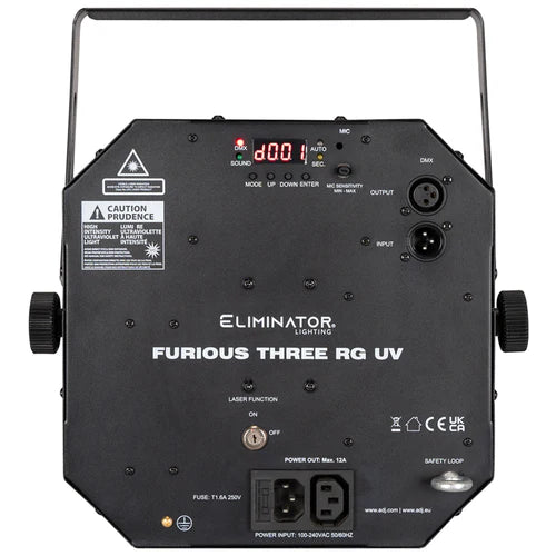 Eliminator FURIOUS-THREE-RG-UV Lighting Fixture