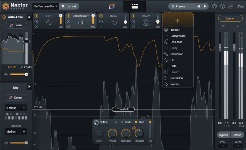 iZotope Nectar 4 Advanced: Upgrade from Nectar 3, Music Production Suite 4 or 5, or KOMPLETE 13 or 14