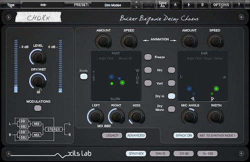 XILS Chor'X -  Combines four types of Vintage Chorus FX