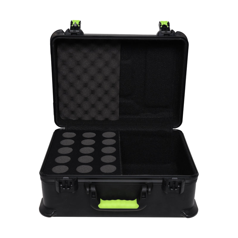 Gator SH-MICCASE15 Molded Case with Drops for 15 Wired Mics