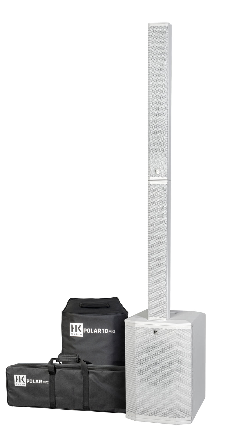 HK Audio Polar 10 MKII Powered Column Speaker System - White
