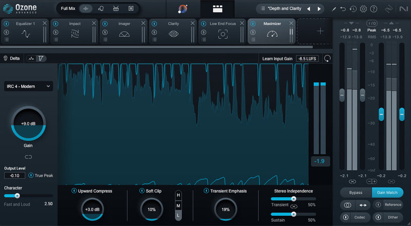 iZotope Ozone 11 Advanced: Crossgrade from Music Production Suite 4-5 or Ozone Advance 9-10