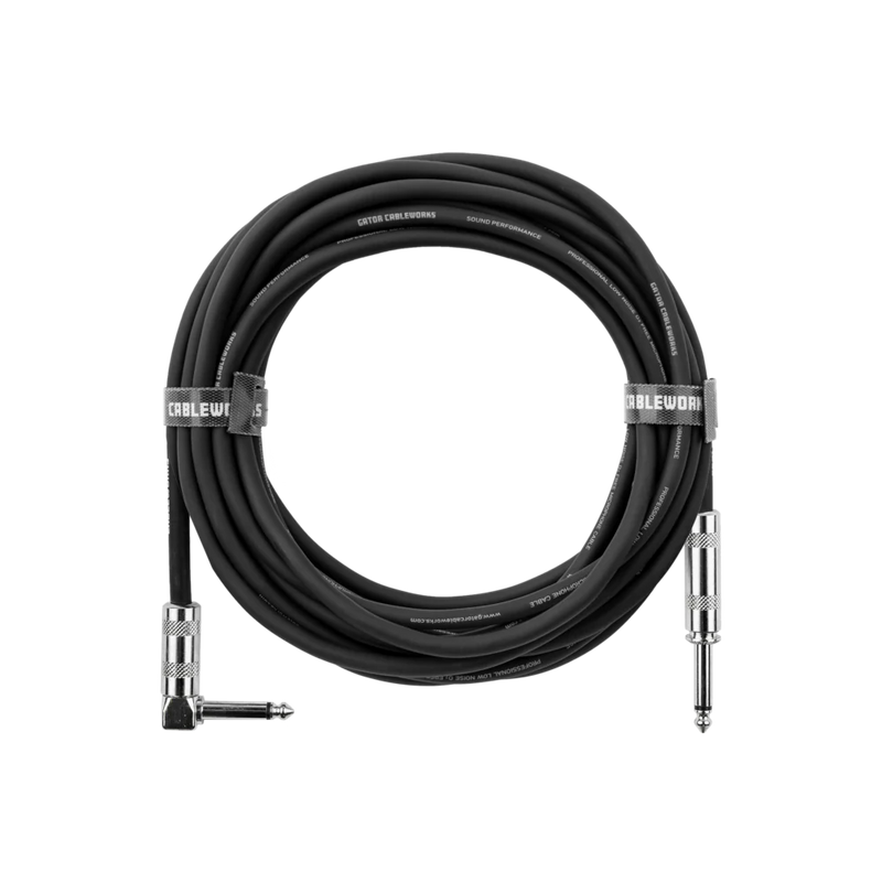 Gator GCWB-INS-10RA Strt To Ra Instrument Cable 10Ft