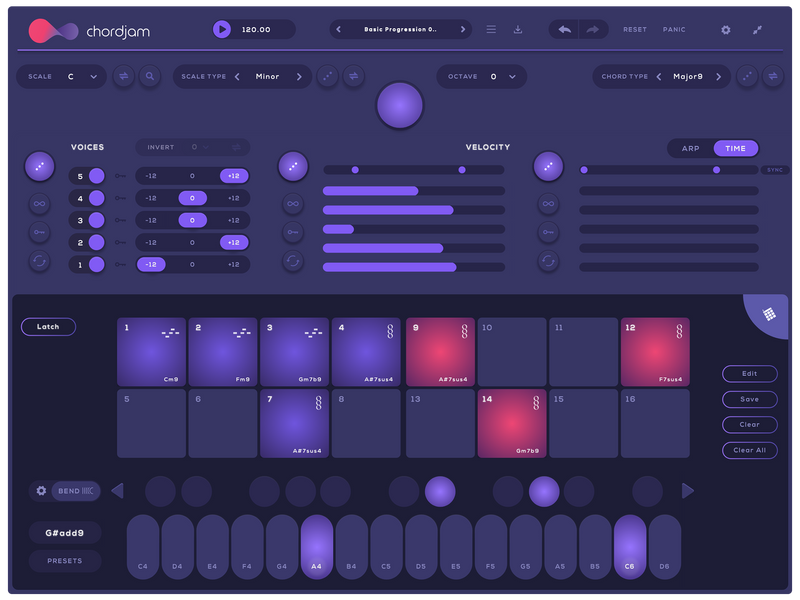 Audiomodern Chordjam - The Creative real-time compositional assistant