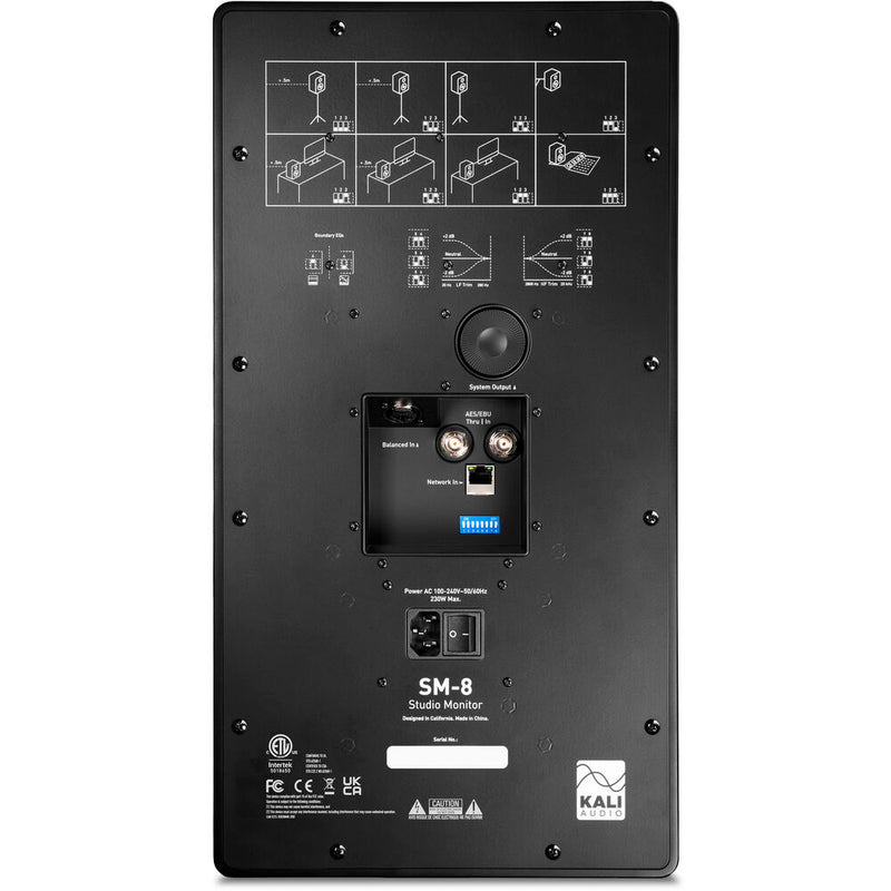 Kali Audio SM8 8 Inch 3-Way Studio Monitor with Network Cont