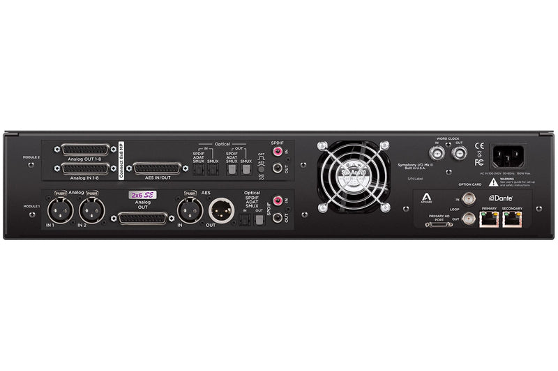 Apogee Symphony I/O MKII Chassis w/ Dante/ProTools HDX Card