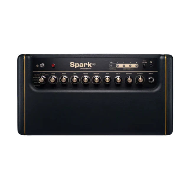 Positive Grid Spark 40w Guitar Amplifier w/Speakers - Black