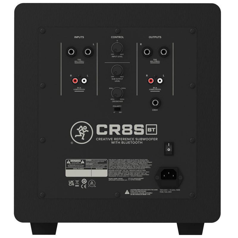 Mackie CR8SBT - 8in Powered Subwoofer w/Bluetooth (Each)