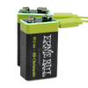 Pile 9 V rechargeable USB-C Ernie Ball par Paleblue, lot de 2