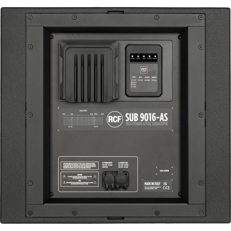 RCF RCF-SUB 9016-AS 16 Inch Compact Active Subwoofer