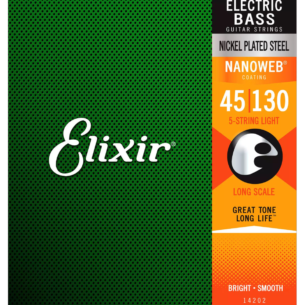 Elixir E-Bass Nickel NANOWEB 5-Str L/M L-Scale 045-130