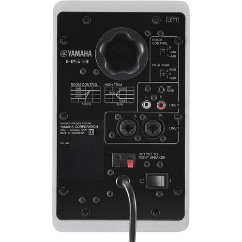Yamaha HS3 Active 3.5" 2-Way Studio Monitors White
