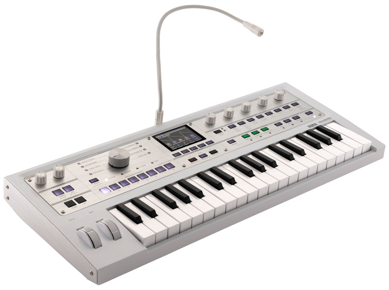 Korg microKORG 2 Synthesizer Limited Edition Metallic White