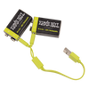 Pile 9 V rechargeable USB-C Ernie Ball par Paleblue, lot de 2