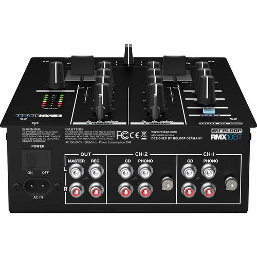 Reloop RMX-10BT 2-Channel DJ Mixer W/ Bluetooth