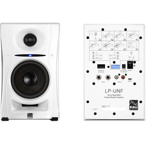 Kali Audio LPUNFW 4in 2-Way Powered Loudspeaker White (Pair)