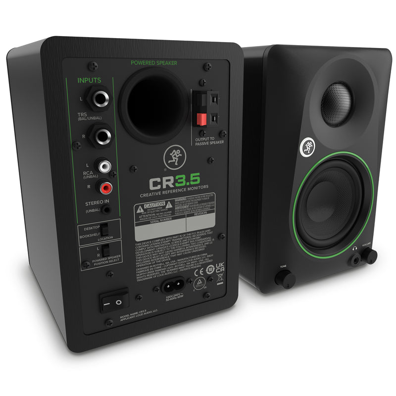 Mackie CR3.5 - Pair 3.5in Powered Studio Monitors