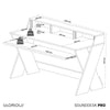 Glorious Sound Desk Pro Blanc
