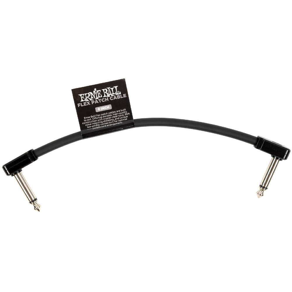Ernie Ball 6439EB Flex Patch Cable 6in - Black