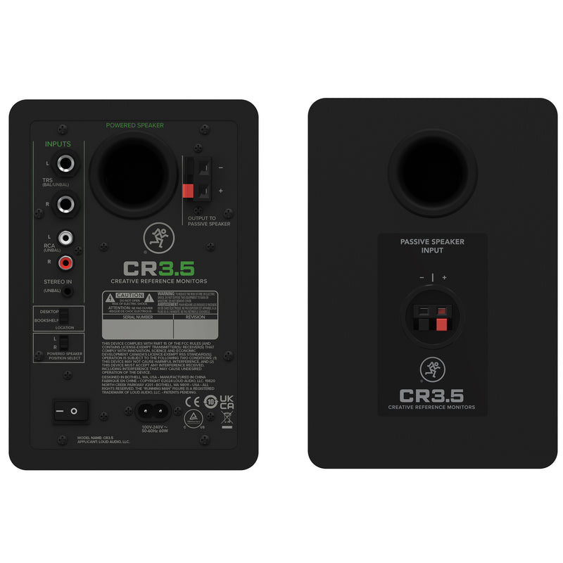 Mackie CR3.5 - Pair 3.5in Powered Studio Monitors