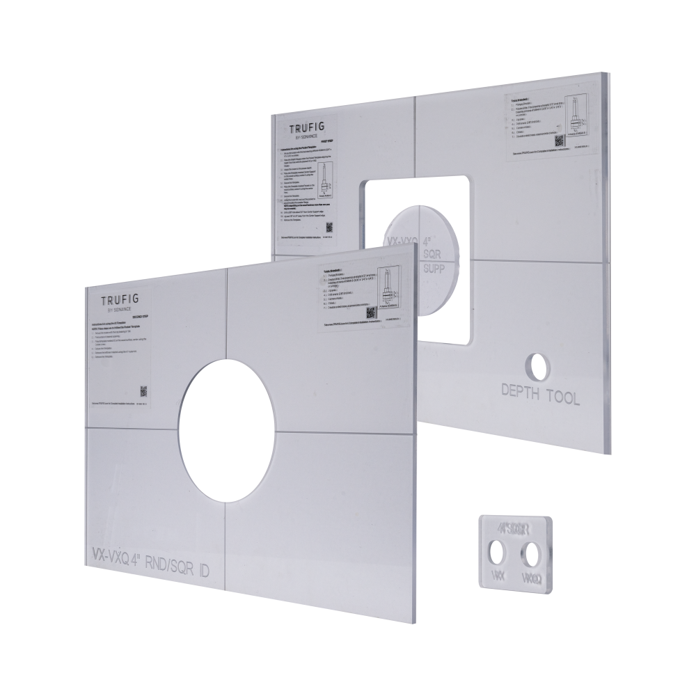 Sonance VX4 Square TRUFIG Router Template