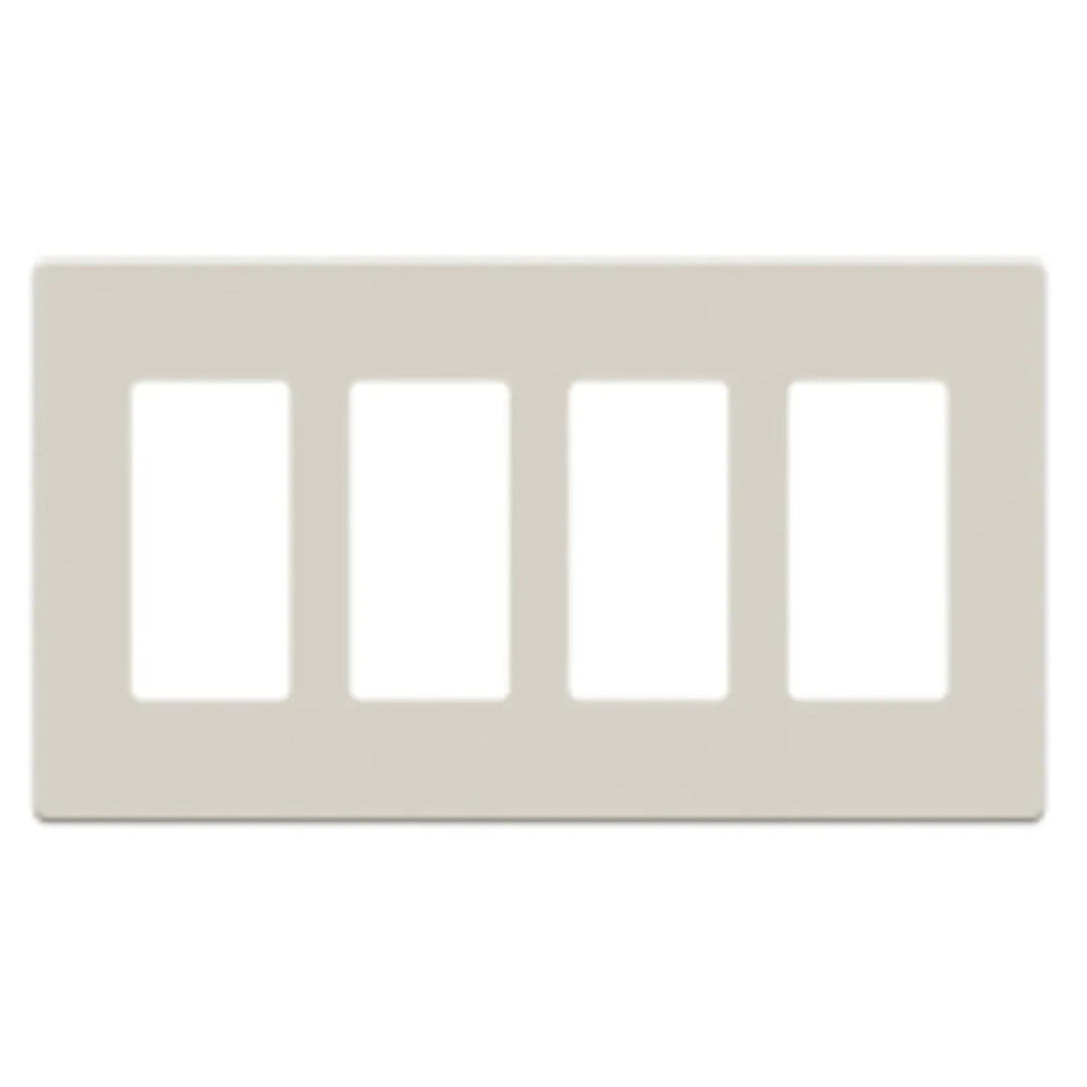 Plaque frontale sans vis Savant : quatre boutons (amande clair)