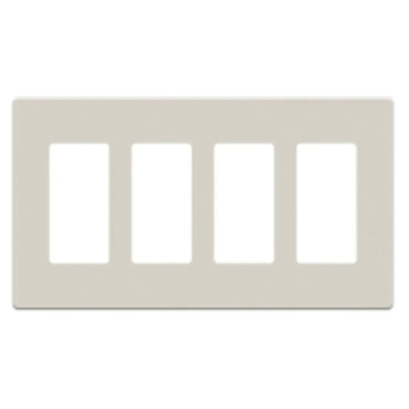 Plaque frontale sans vis Savant : quatre boutons (amande clair)