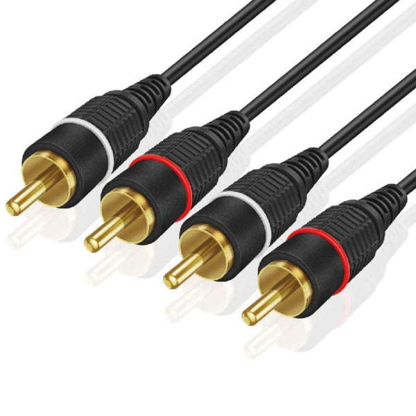 American DJ 12 Foot Dual RCA to RCA Cable